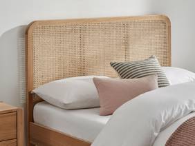Land Of Beds Poppydale Rattan Oak Bed Frame3