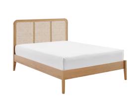 Land Of Beds Poppydale Rattan Oak Bed Frame4