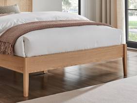 Land Of Beds Poppydale Rattan Oak Bed Frame5