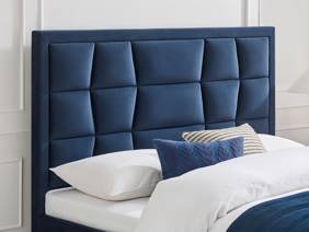 Land Of Beds Bloomhurst Navy Fabric Bed Frame3