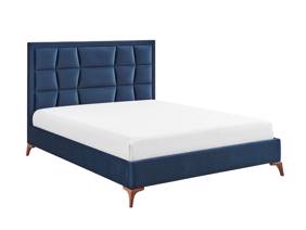 Land Of Beds Bloomhurst Navy Fabric Bed Frame4