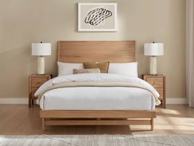 Land Of Beds Ivybrook Oak Wooden Bed Frame2