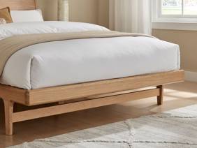 Land Of Beds Ivybrook Oak Wooden Bed Frame5