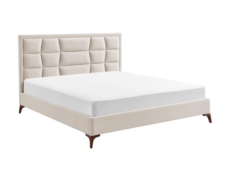 Land Of Beds Bloomhurst Natural Fabric Bed Frame4