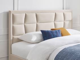 Land Of Beds Bloomhurst Natural Fabric Bed Frame3