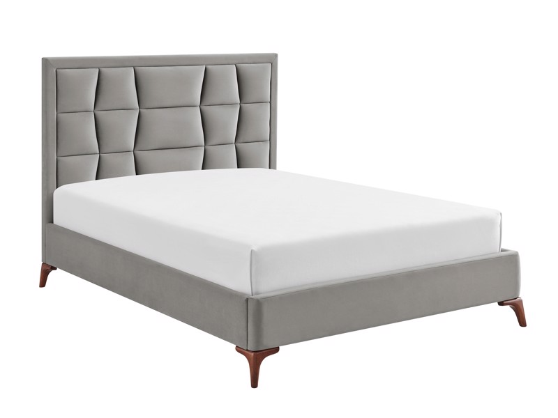 Land Of Beds Bloomhurst Silver Fabric Bed Frame4
