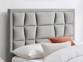 Land Of Beds Bloomhurst Silver Fabric Bed Frame3