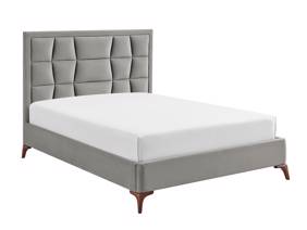 Land Of Beds Bloomhurst Silver Fabric Bed Frame4