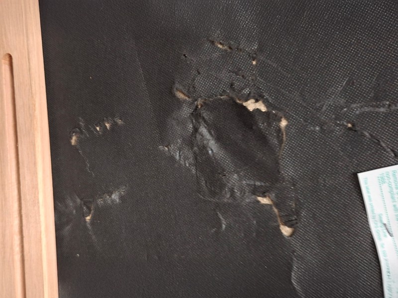 Sleepeezee King Size - CLEARANCE - Ex-Showroom - Plush Beige Orchid Headboard7