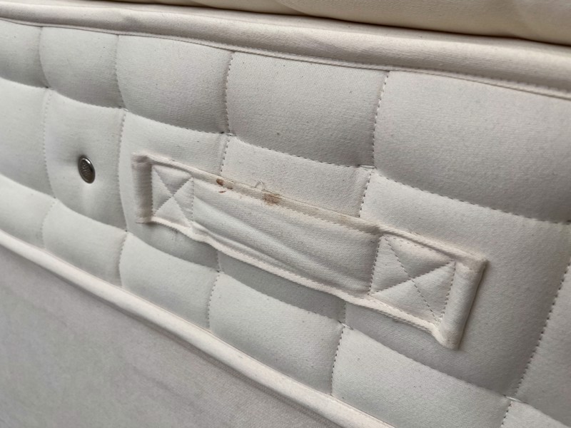 Hypnos King Size - CLEARANCE - Ex-Showroom - Imperio Cream Francesca Headboard and Luxor Comfort Supreme Divan Bed8