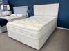 Hypnos King Size - CLEARANCE - Ex-Showroom - Imperio Cream Francesca Headboard and Luxor Comfort Supreme Divan Bed1