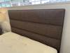 Hypnos Double Size - CLEARANCE - Ex-Showroom - Linoso Brown Josephine Headboard and Ortho Gold Divan Bed5