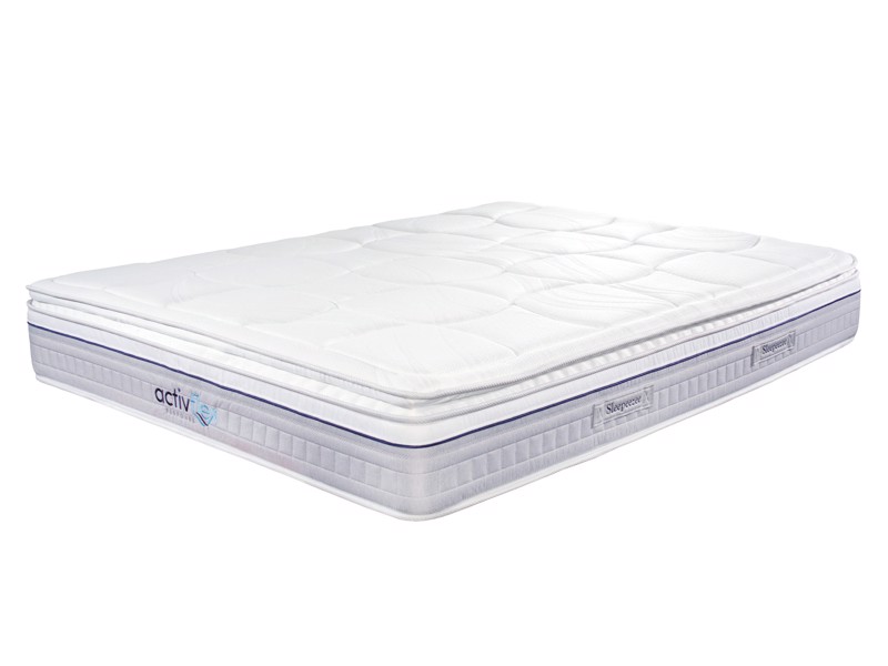 Sleepeezee Double Size - CLEARANCE - Ex-Showroom - Joshua Grey Daisy Headboard and ActivFlex Advance Divan Bed2