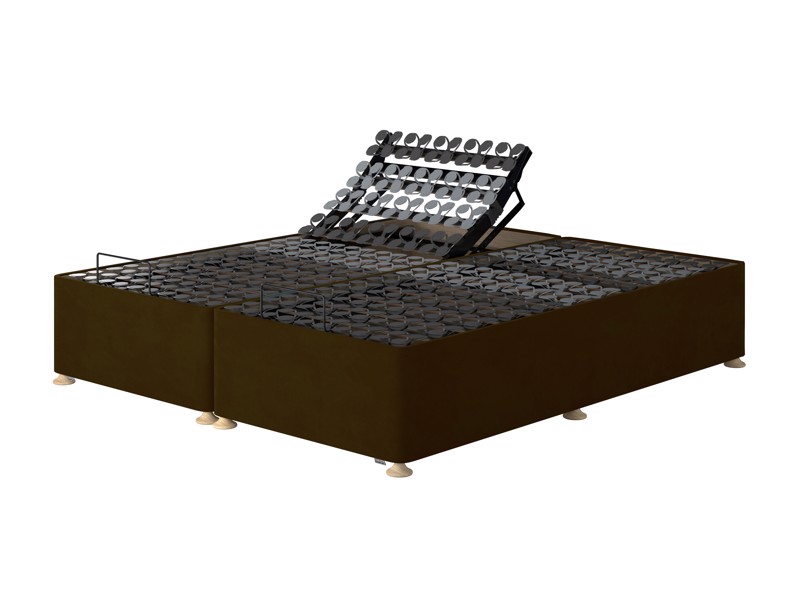 Tempur Adjustable Super King Size - CLEARANCE STOCK - Velvet Olive Southwold Headboard and Suffolk Disc Adjustable Bed2