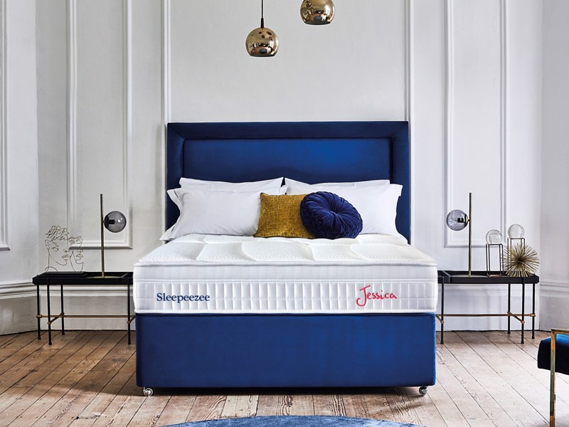 Sleepeezee King Size - CLEARANCE - Ex-Showroom - Daytona Sliver Magnolia Headboard2