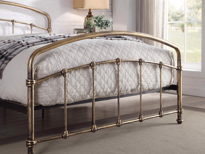 Land Of Beds Double Size - CLEARANCE STOCK - Perth Antique Bronze Bed Frame3