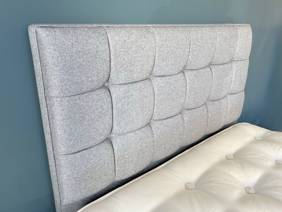 Hypnos Double Size - CLEARANCE - Ex-Showroom - Tweed Grey Grace Headboard And Eden Project Rainforest Divan Bed10