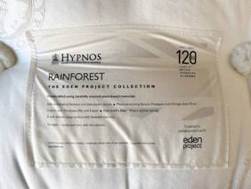 Hypnos Double Size - CLEARANCE - Ex-Showroom - Tweed Grey Grace Headboard And Eden Project Rainforest Divan Bed8