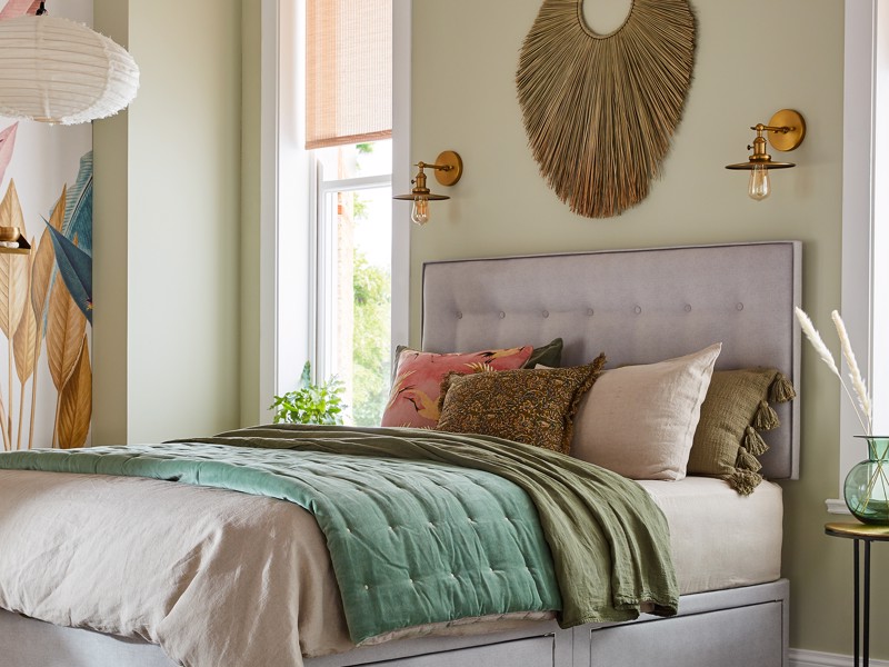Silentnight King Size - CLEARANCE STOCK - Hayez Weave Sandstone Headboard4
