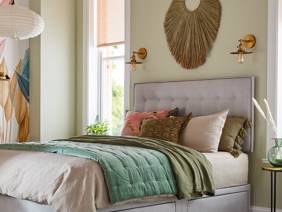 Silentnight King Size - CLEARANCE STOCK - Hayez Weave Sandstone Headboard4