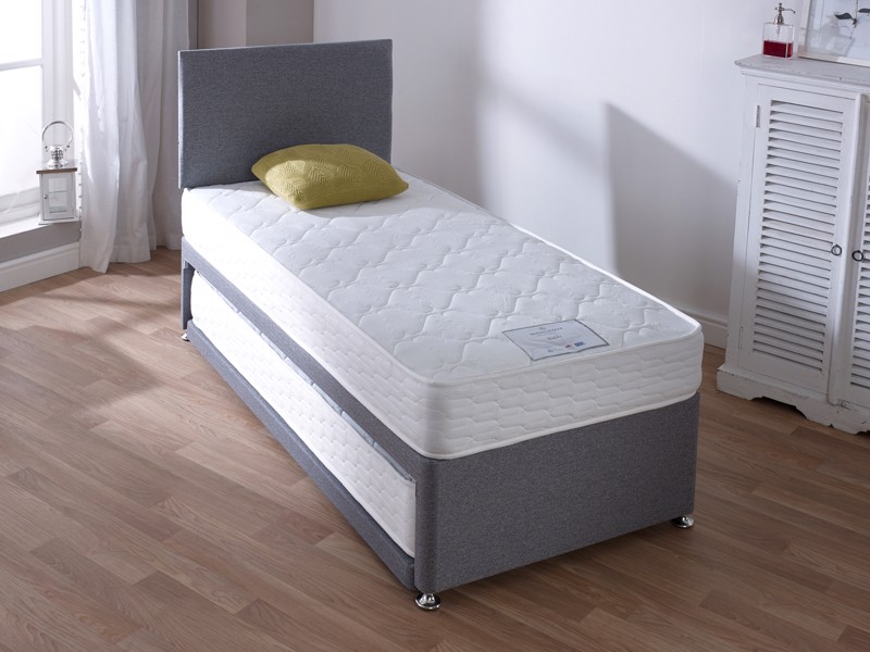 Highgrove Beds Single Size - CLEARANCE - Ex-Showroom - Plush Argent Dreamworld Buddy Guest Bed2