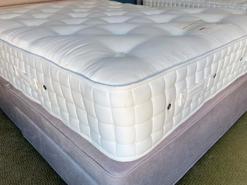 Hypnos Double Size - CLEARANCE - Ex-Showroom - Misty Moonstone Isobella Headboard And Eden Project Wild Cornwall Divan Bed5