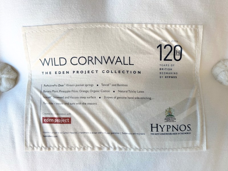 Hypnos Double Size - CLEARANCE - Ex-Showroom - Misty Moonstone Isobella Headboard And Eden Project Wild Cornwall Divan Bed7