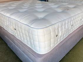 Hypnos Double Size - CLEARANCE - Ex-Showroom - Misty Moonstone Isobella Headboard And Eden Project Wild Cornwall Divan Bed5