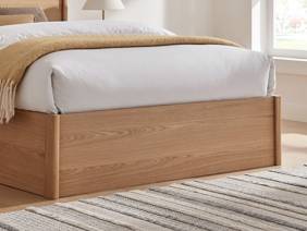 Land Of Beds Rosewood Oak Wooden Ottoman Bed6