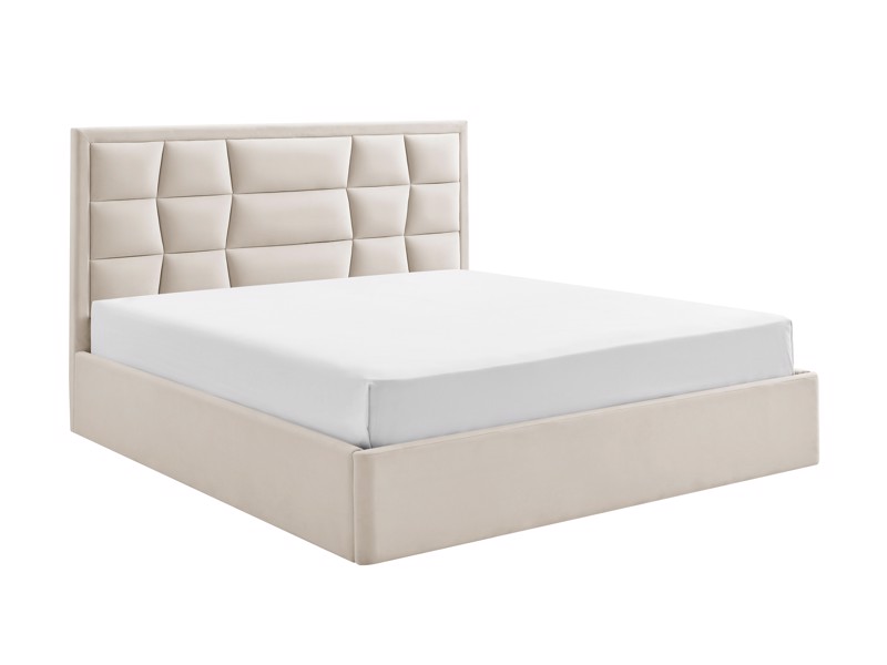 Land Of Beds Bloomhurst Natural Fabric Ottoman Bed4