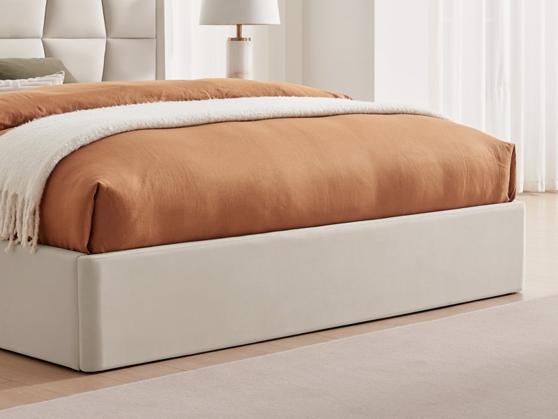 Land Of Beds Bloomhurst Natural Fabric Ottoman Bed6
