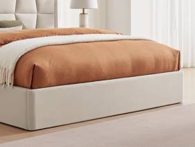 Land Of Beds Bloomhurst Natural Fabric Ottoman Bed6