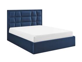 Land Of Beds Bloomhurst Navy Fabric Ottoman Bed4
