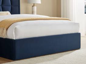 Land Of Beds Bloomhurst Navy Fabric Ottoman Bed6