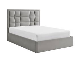 Land Of Beds Bloomhurst Silver Fabric Ottoman Bed4