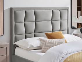Land Of Beds Bloomhurst Silver Fabric Ottoman Bed5