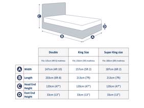 Land Of Beds Bloomhurst Silver Fabric Ottoman Bed7
