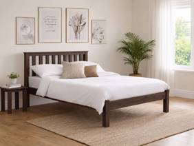 Land Of Beds Double Size - CLEARANCE STOCK - Gunstock Thornby Low Foot End Bed Frame1