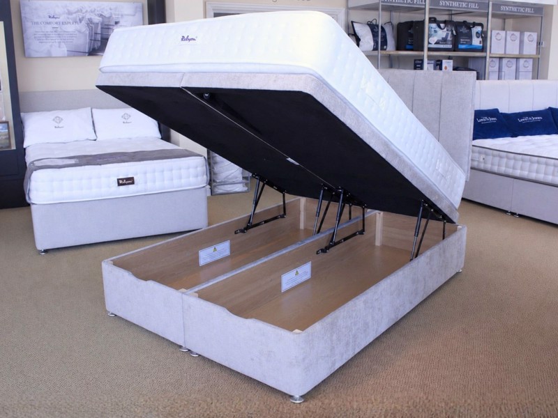 Relyon Double - CLEARANCE - Ex-Showroom - Quill Baronial Headboard and Appleton Dunlopillo Latex Divan Bed3