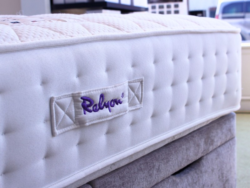 Relyon Double - CLEARANCE - Ex-Showroom - Quill Baronial Headboard and Appleton Dunlopillo Latex Divan Bed6