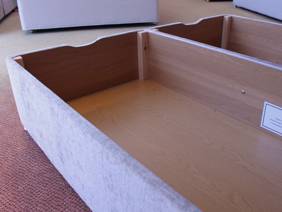 Relyon Double - CLEARANCE - Ex-Showroom - Quill Baronial Headboard and Appleton Dunlopillo Latex Divan Bed11