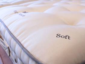 Vispring Super King Size Zip and Link - CLEARANCE - Ex-Showroom - Plush Heather Ceto Headboard and Regal Superb Divan Bed10