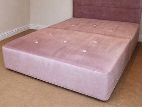 Vispring King Size - CLEARANCE - Ex-Showroom - Plush Pink Sovereign Bed Base1