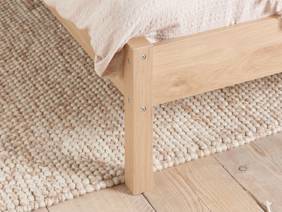 Land Of Beds King Size - CLEARANCE STOCK - Balance Mattress and Marsaille Oak Wooden Bed Frame4