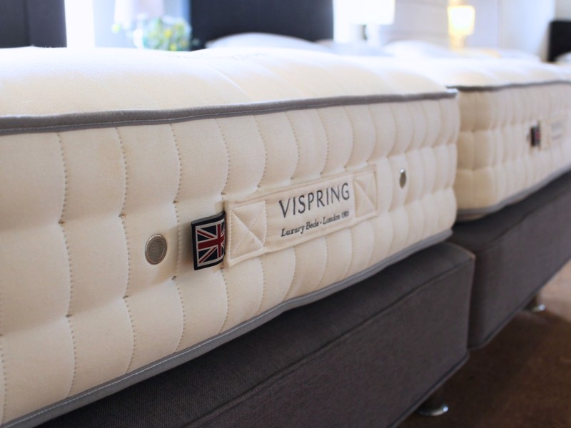 Vispring Super King Size Zip & Link - CLEARANCE - Ex-Showroom - Soft & Medium Dual Tension Dartington Mattress4