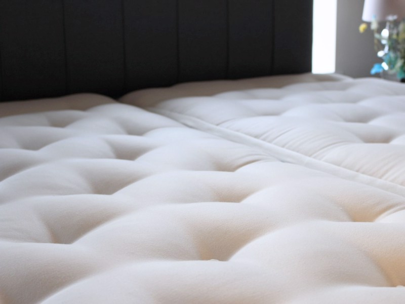 Vispring Super King Size Zip and Link - CLEARANCE - Ex-Showroom - Grey Hera Headboard and Dartington Divan Bed9