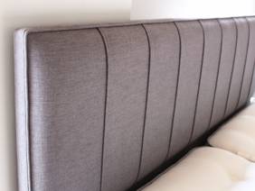 Vispring Super King Size Zip and Link - CLEARANCE - Ex-Showroom - Grey Hera Headboard and Dartington Divan Bed4