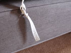 Vispring Super King Size Zip and Link - CLEARANCE - Ex-Showroom - Grey Hera Headboard and Dartington Divan Bed8