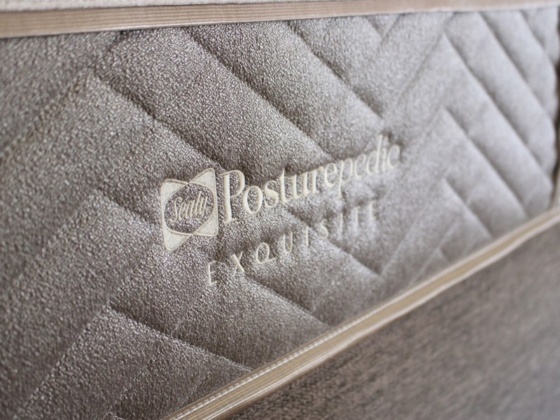Sealy Double Size - CLEARANCE -Ex-Showroom - Elm Penthouse Headboard and Exquisite Palatial Divan Bed3