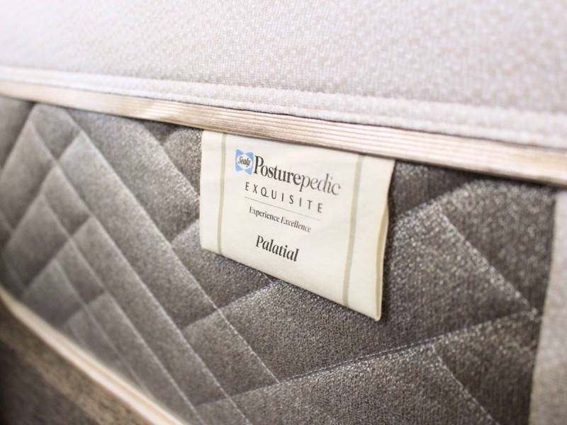 Sealy Double Size - CLEARANCE -Ex-Showroom - Elm Penthouse Headboard and Exquisite Palatial Divan Bed7